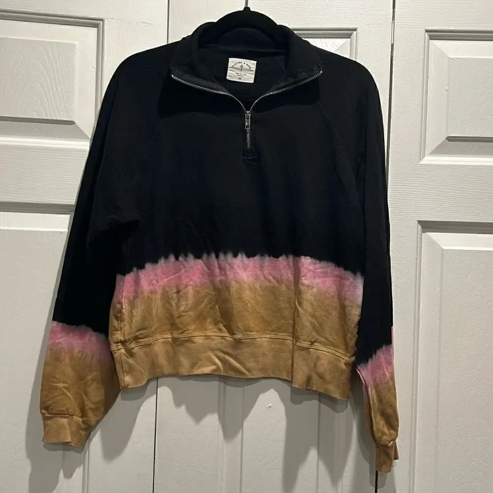 Electric & Rose 1/4 Zip Tie Dye Sweatshirt, Size XS